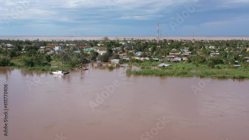 Floods in Sofala Buzi, Mozambique Took Place After tropical Cyclone Idai and Elloise photo