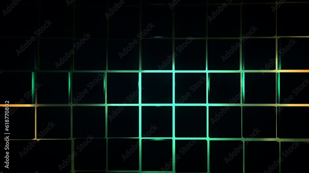 3D render futuristic animated background from cube shapes with neon back lighting, minimal squares grid tiles pattern with random objects displacement, 4K live wallpaper 3D render futuristic animated background from cube shapes with neon back lighting, minimal squares grid tiles pattern with random objects displacement, 4K live wallpaper