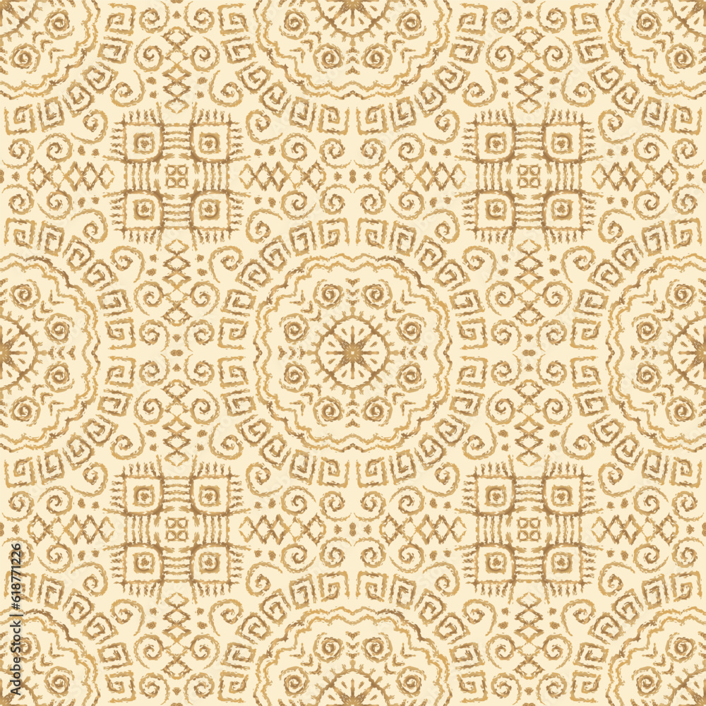 African ethnic seamless pattern abstract. African geometric pattern on geometric square