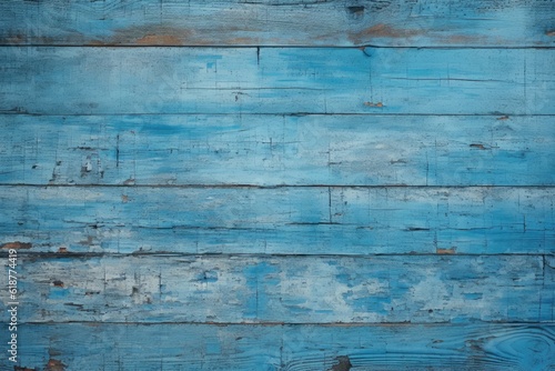 Natural Blue Wooden Plank Texture Background