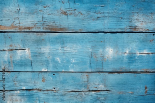 Natural Blue Wooden Plank Texture Background