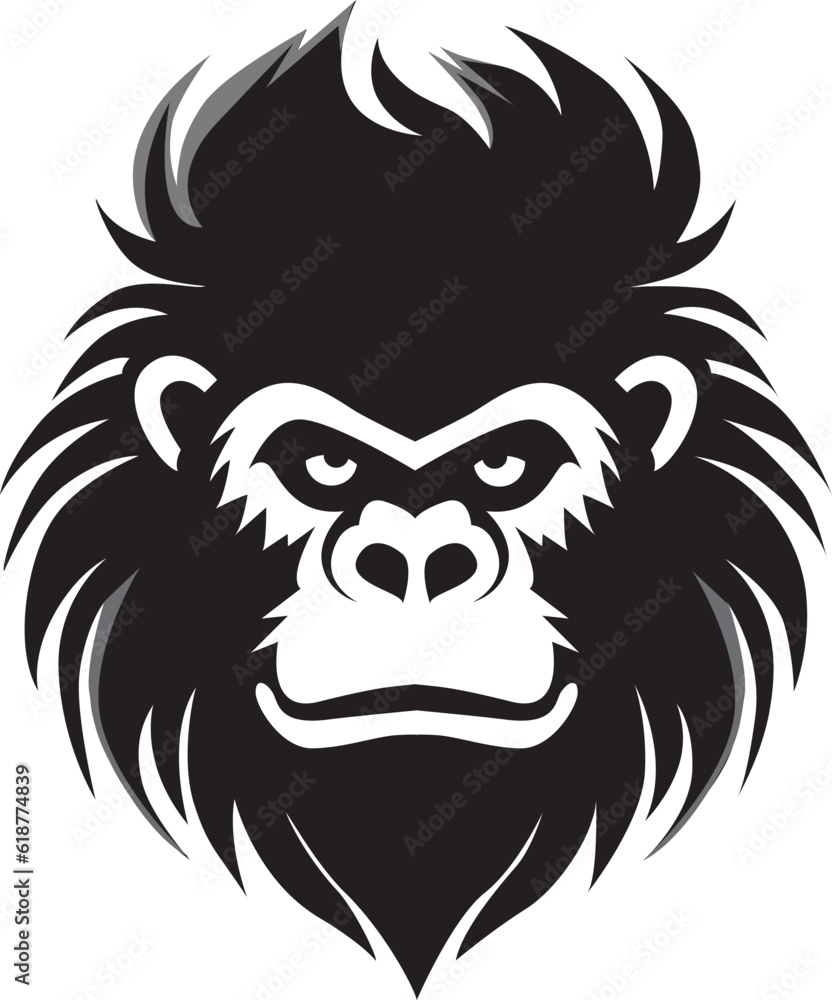 illustration of a Ape. This logo good for mascot logo, can be for ape lovers communtity lo