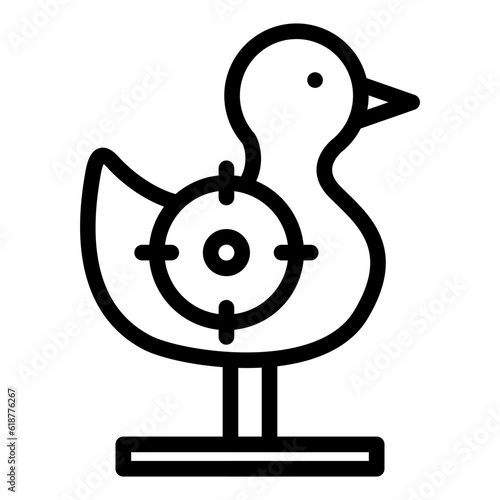 duck shooting icon