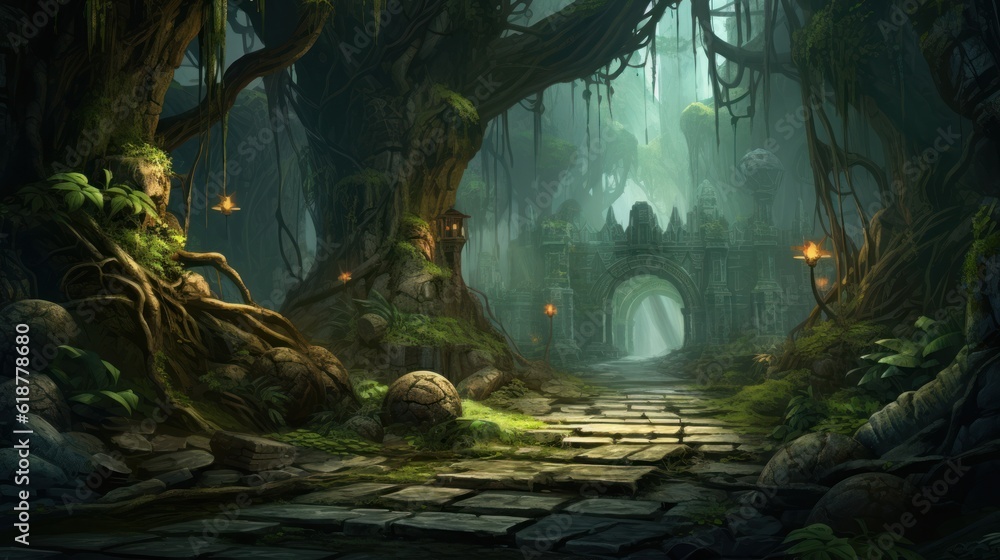 Obraz premium Fantasy RPG Game Artwork