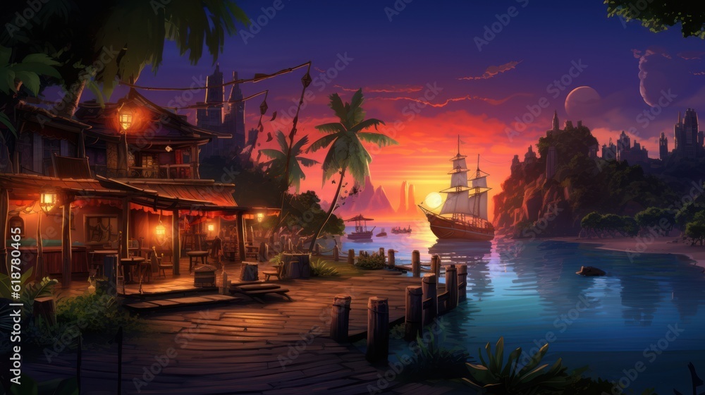 Fototapeta premium Role Playing Games Game Art Background