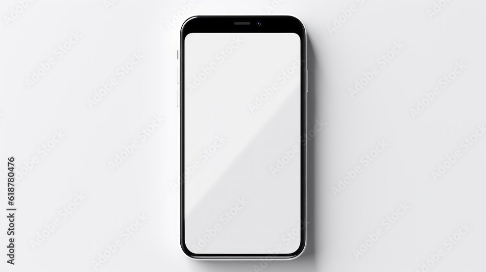 phone isolated on white Generative Ai phone isolated on white Generative Ai