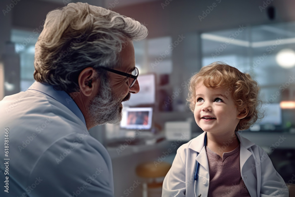 Children's doctor in hospital