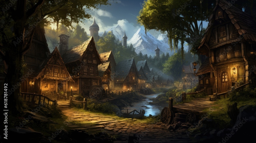 Obraz premium Beautiful Game Environment Art