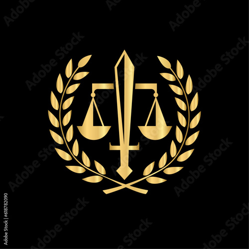 Law firm logo design for lawyer department.