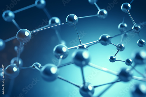 molecule or atom, Abstract structure for Science or medical background, 3d illustration