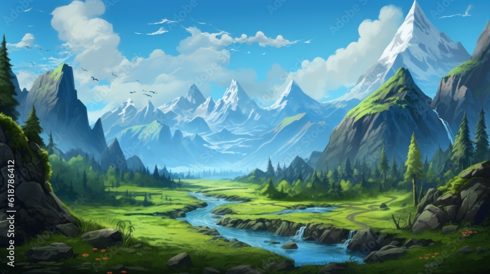 Fantasy Landscape Game Art