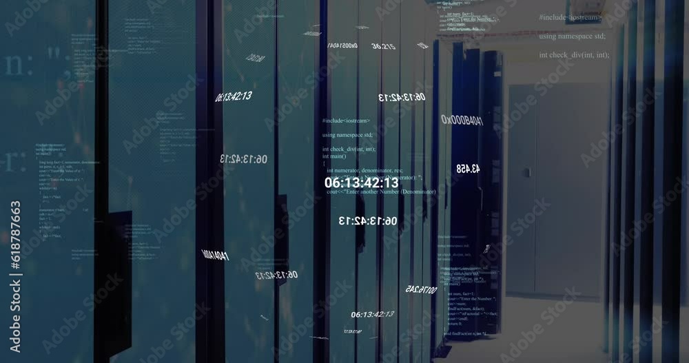 Animation of data processing over computer servers Animation of data processing over computer servers