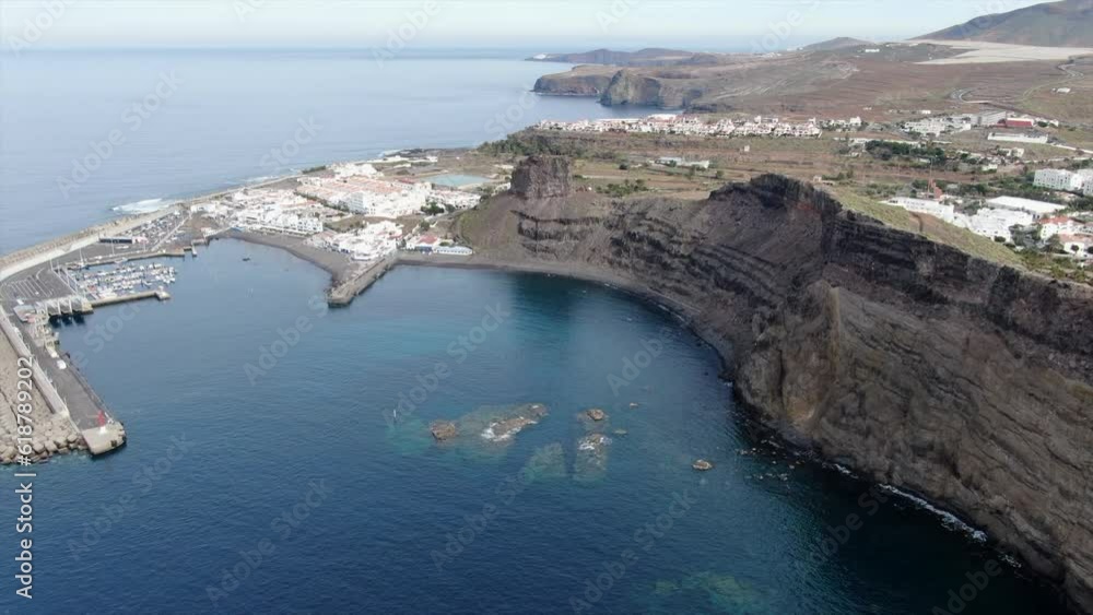 Fantastic Aerial View Agaete Port Fantastic Aerial View Agaete Port