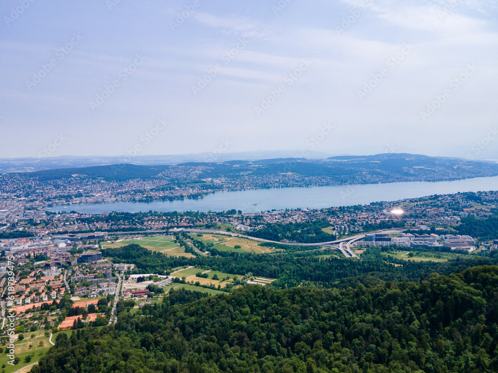 View over Lake zurich