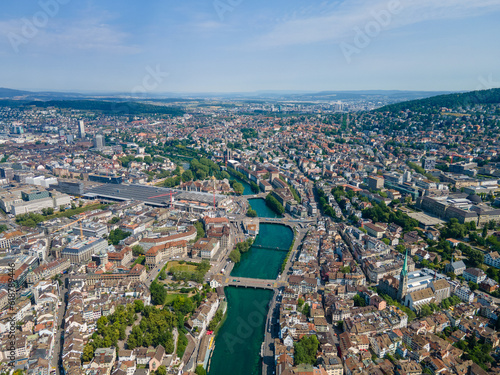 city aerial view