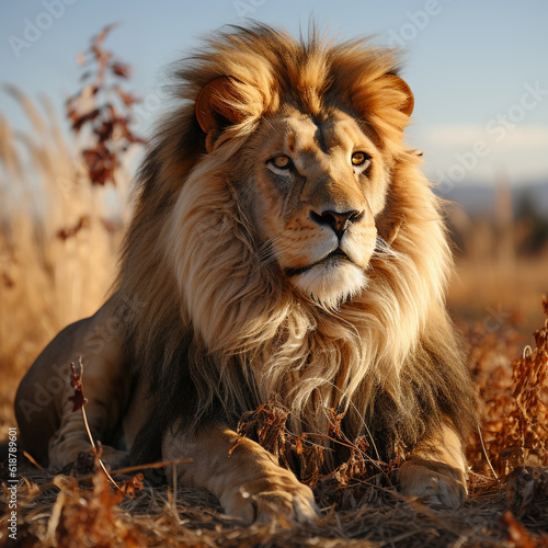 lion in the grass © Markus