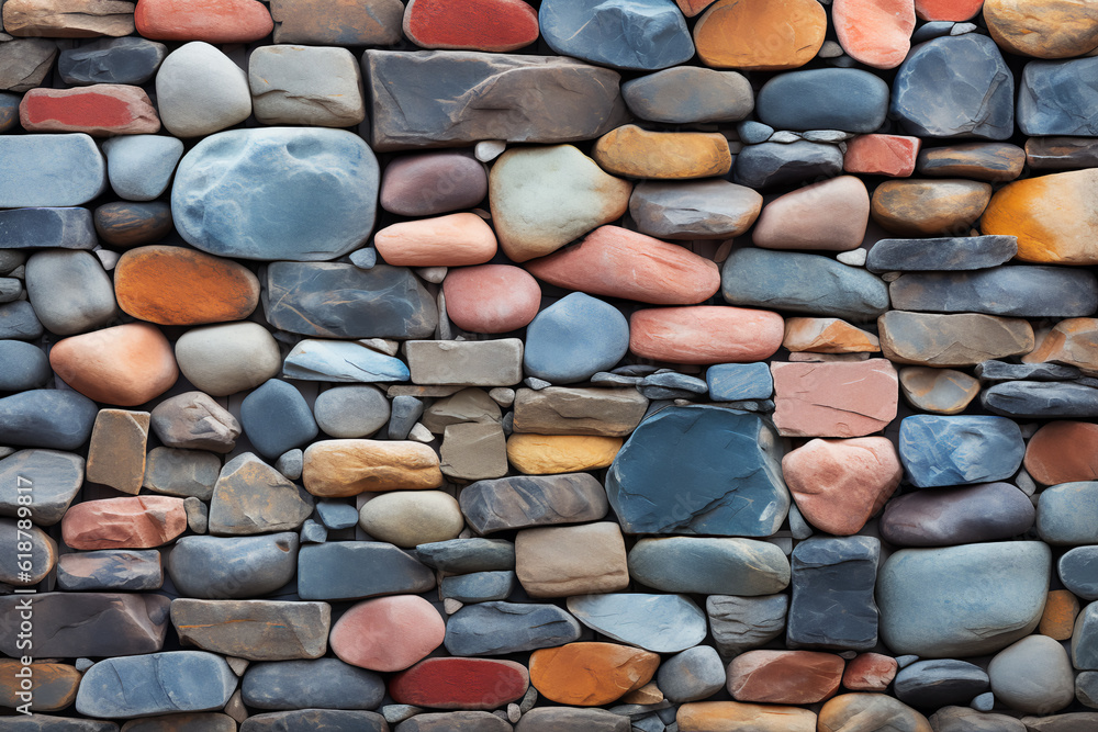 Rock wall, Colorful stone background Rock wall, Colorful stone background