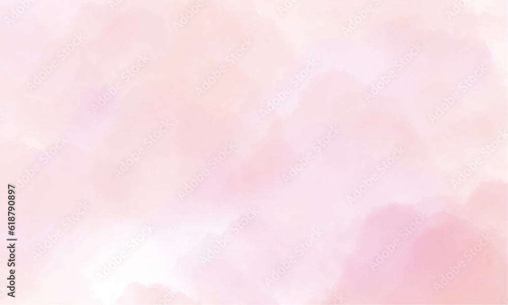 vector soft pink abstract watercolor background