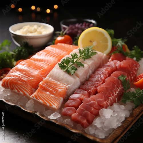 raw salmon fillet