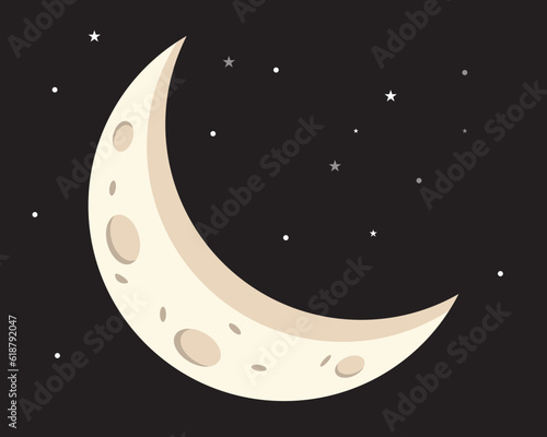 moon and stars