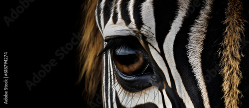 the side of a zebra with brown lines on it Generated by AI