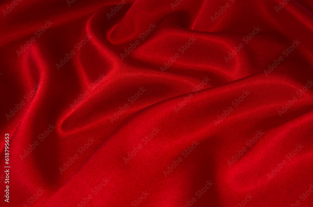 Red satin, silk, texture background. Red satin, silk, texture background.
