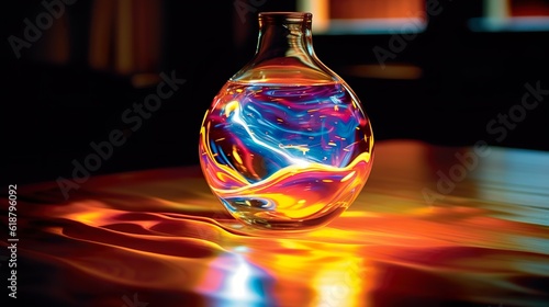 liquid surface light reflection