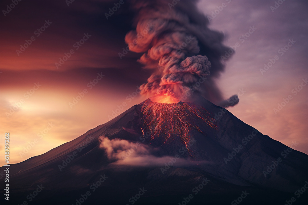 Volcano, Eruption, Volcanic activity, Emerging, Lava