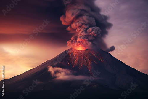 Volcano, Eruption, Volcanic activity, Emerging, Lava