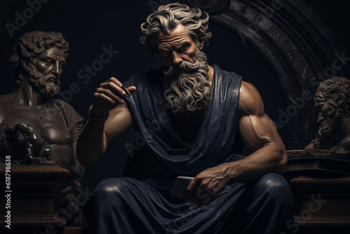 Despite encountering a series of setbacks, a stoic entrepreneur maintains a positive outlook, adapting their business strategy and viewing obstacles as valuable learning experience Generative AI