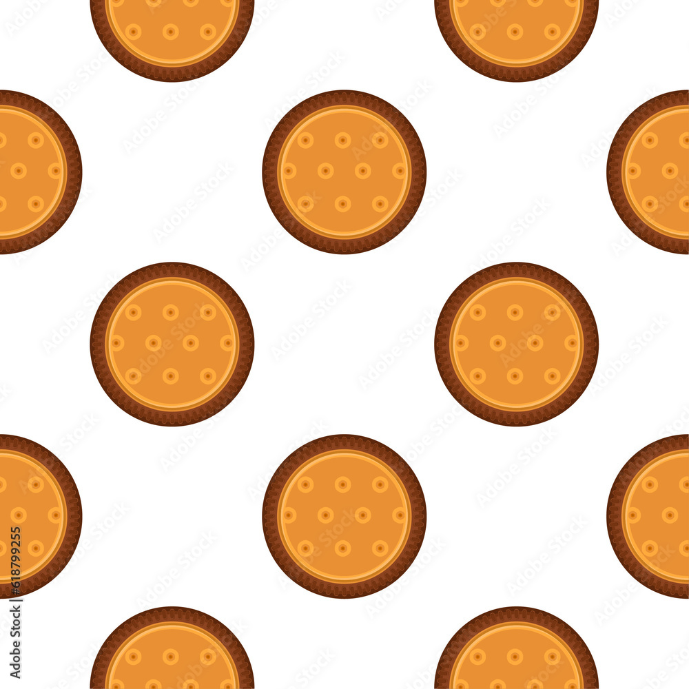 Fototapeta premium Pattern homemade cookie different taste in pastry biscuit