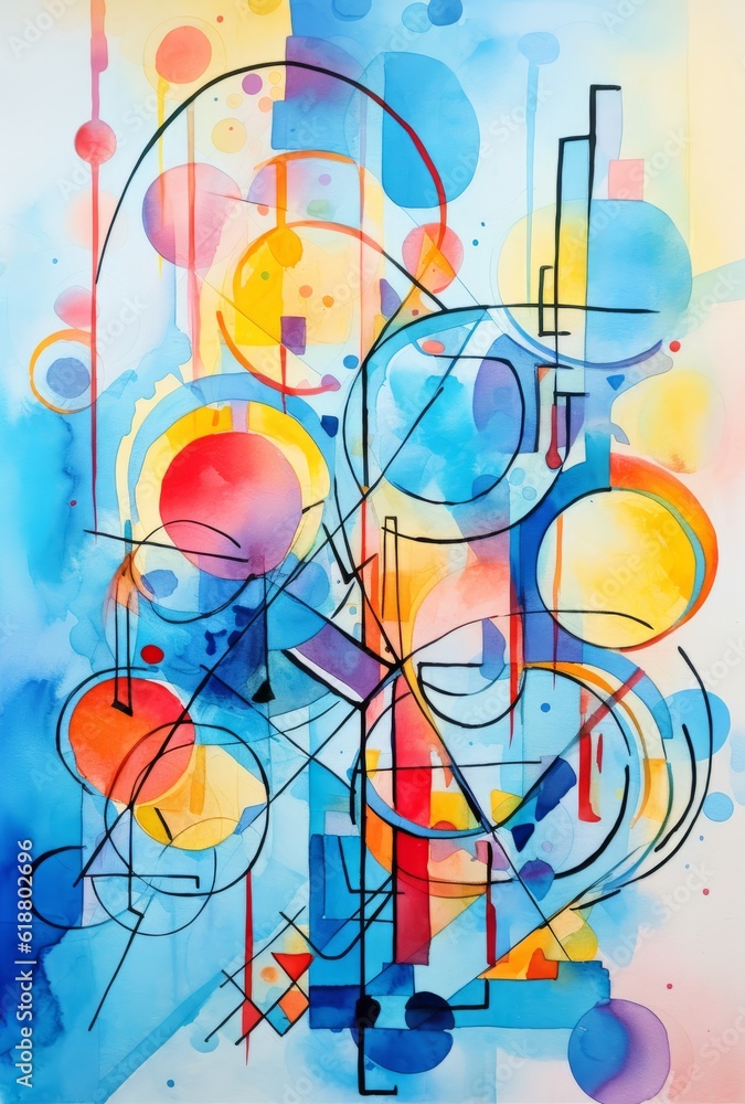 Obraz premium Abstract painting background from the smears of acrylic paint. Mixing multicolored oil paint. Textured arrangements. Abstract modern print . Deco art. Poster. Generative AI.