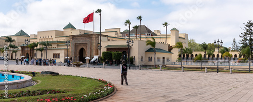 Main entrance of the Royal Palace in Rabat in Morocco photo