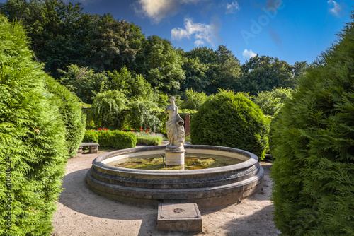 Palace and park complex in Ostromecko, Poland. photo