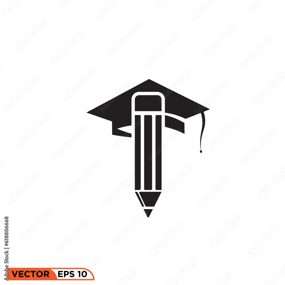 Naklejka premium Pencil icon vector graphic element template