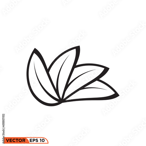 Leaf icon vector graphic element template