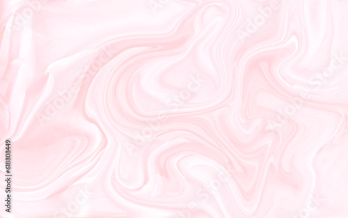 Abstract fluid art background light pink and beige colors. Liquid marble. Acrylic painting on canvas with sand pearl gradient and splash. Watercolor backdrop with wavy pattern. 