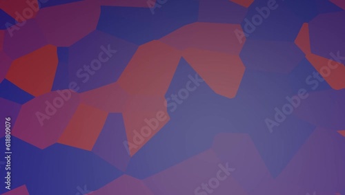 Patchy Pattern Psychedelic Multi-colored Gradient Animation. Loopable Background. Red, Blue