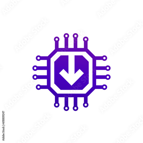 firmware update icon on white