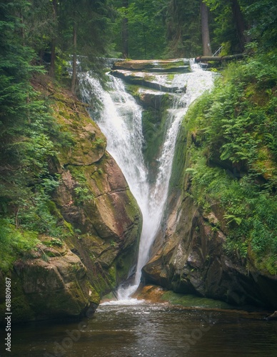 Waterfall Szklarki - Giant Mountains, Poland