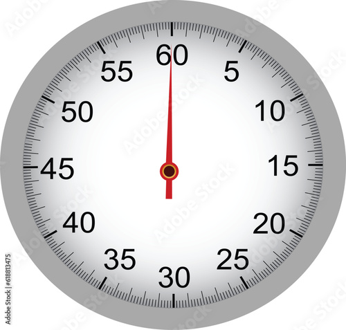 stopwatch 60 seconds timer vector design 