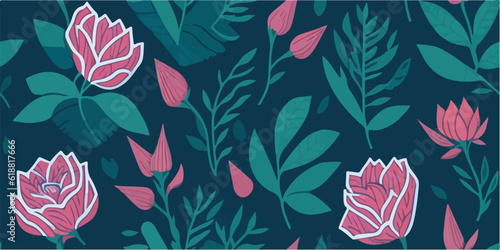 Rose Patterns: Timeless Beauty in Vector Form