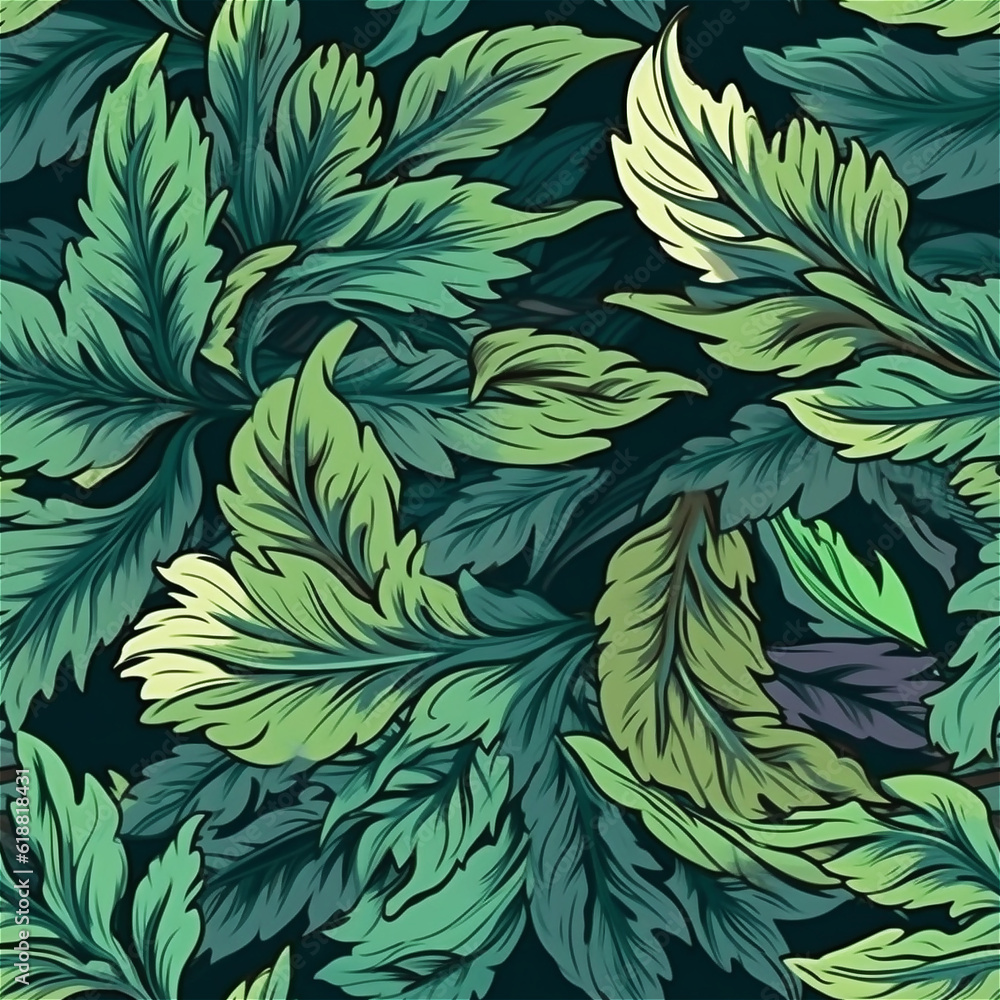 Seamless pattern abstract background organic design of tropical leaves. Modern colorful tropical floral pattern. AI generated. Seamless pattern abstract background organic design of tropical leaves. Modern colorful tropical floral pattern. AI generated.