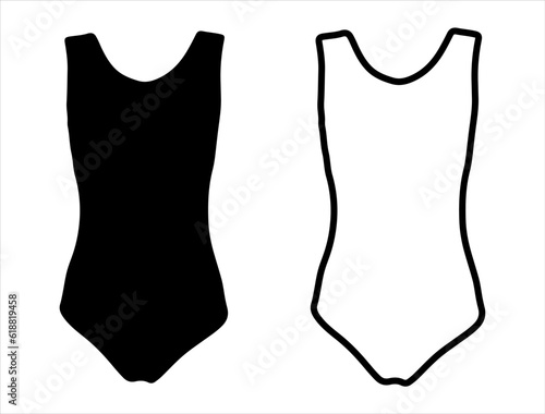 Set of Leotard Silhouette
