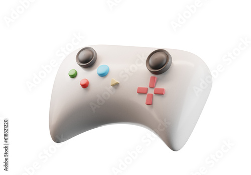 Joystick isolated on transparent bacground,3d rendering,3d illustration.