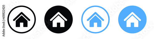 home icon button . address icon , House vector icons set, Home sign or Main page icon. Contact us icon set. Web icons