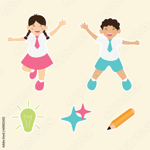 school theme vector illustration design, back to school