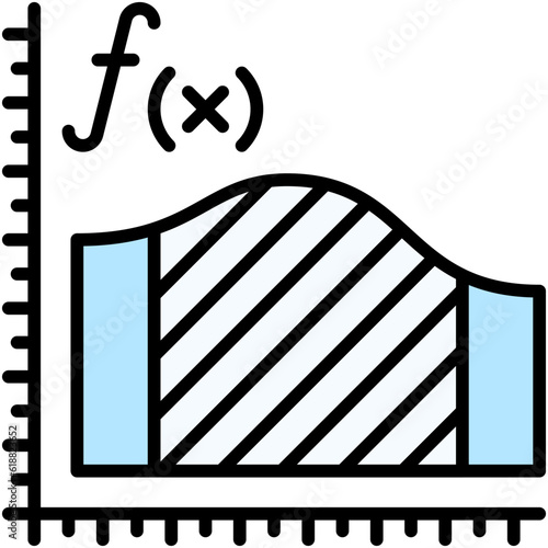 Mathematics icon, High school related vector illustration