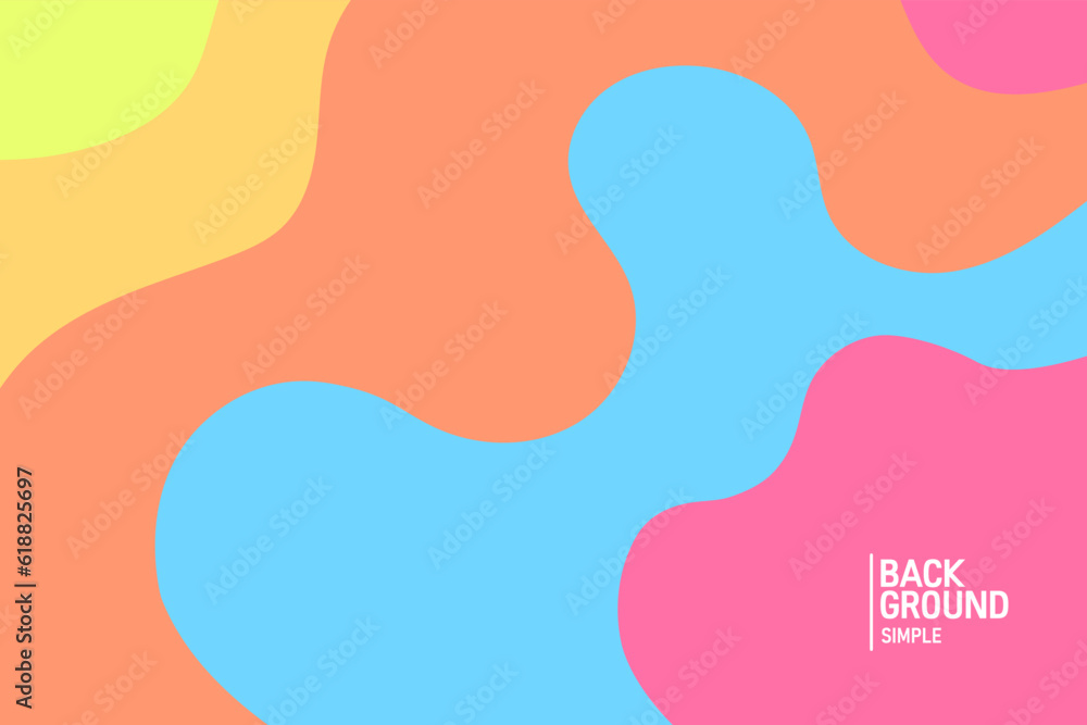 Colorful abstract background. Fluid banner template vector illustration.