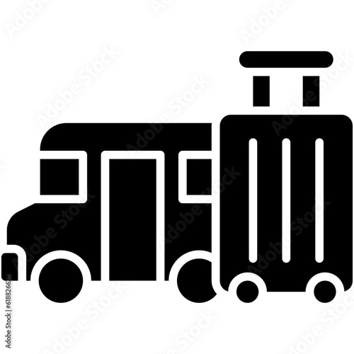 Field trip icon, High school related vector illustration